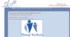 Desktop Screenshot of halland.sjungikyrkan.nu