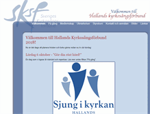 Tablet Screenshot of halland.sjungikyrkan.nu