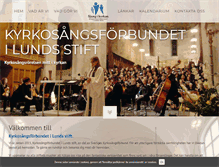 Tablet Screenshot of lund.sjungikyrkan.nu